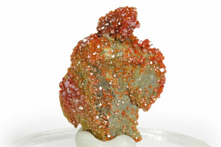 Glittering Ruby Red Vanadinite Crystals - Arizona #361548